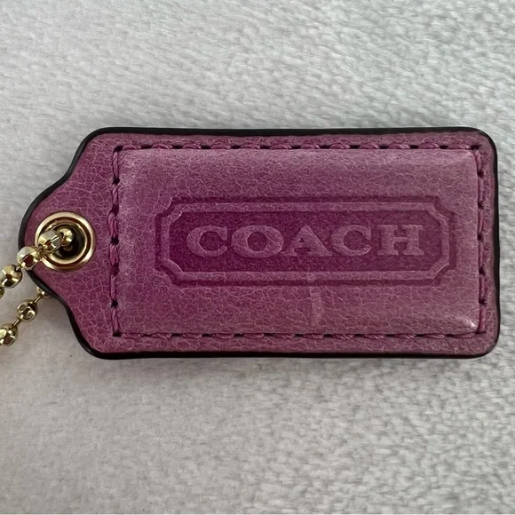 Coach Pink Bag Tag - Picture 2 of 6
